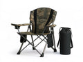 Oversized Folding Camping Chair with Carry Bag, 36 x 24 x 43 in, Camouflage/Black/Gray